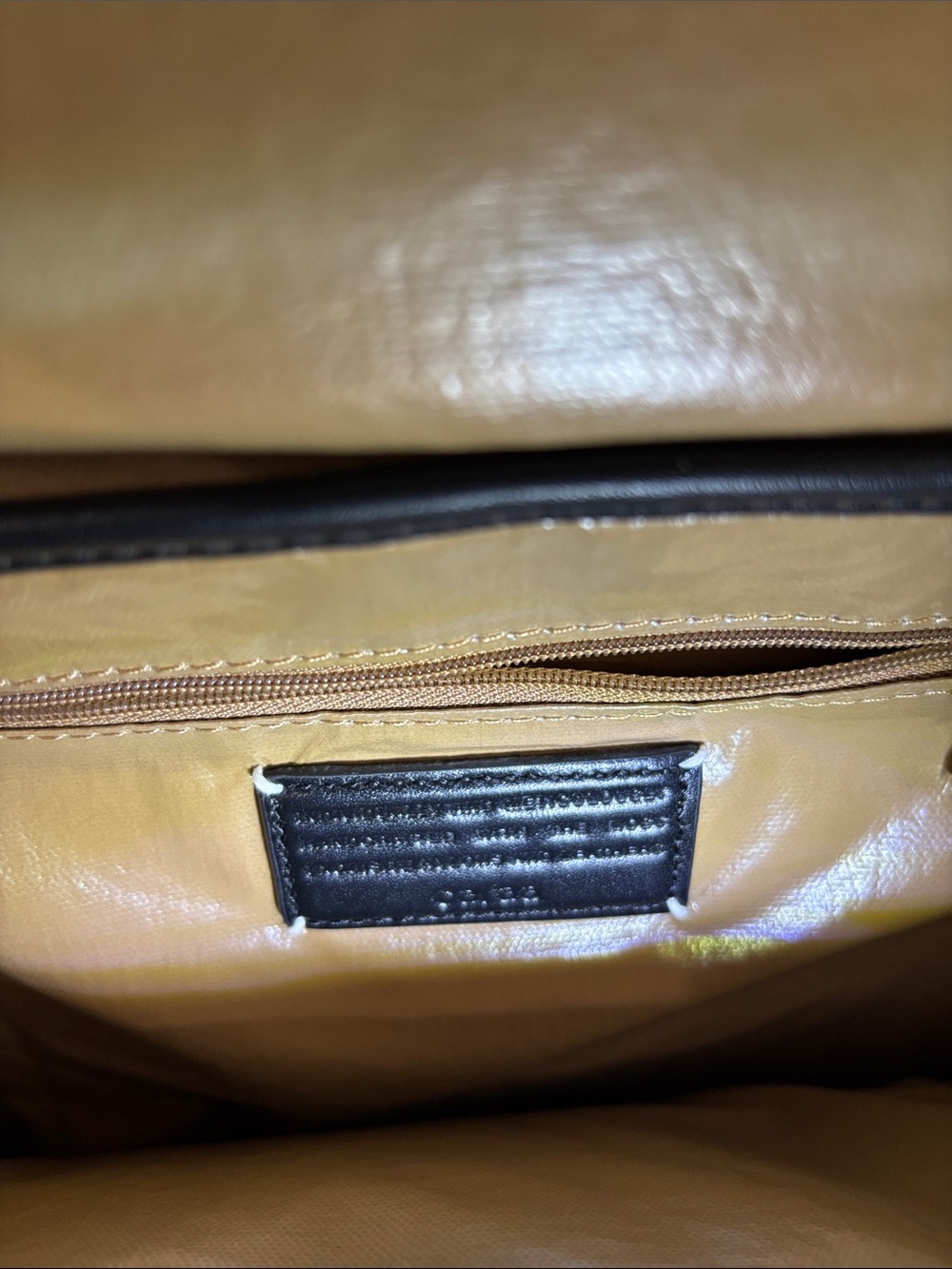 caraa Black Backpack with Gold Zippers - Picture 8 of 12